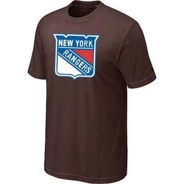 Men's New York Rangers Big & Tall Logo T-Shirt - - Brown