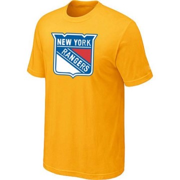 Men's New York Rangers Big & Tall Logo T-Shirt - - Yellow