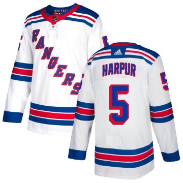 Authentic Adidas Men's Ben Harpur New York Rangers Jersey - White
