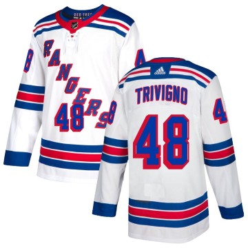 Authentic Adidas Men's Bobby Trivigno New York Rangers Jersey - White