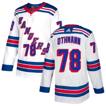 Authentic Adidas Men's Brennan Othmann New York Rangers Jersey - White