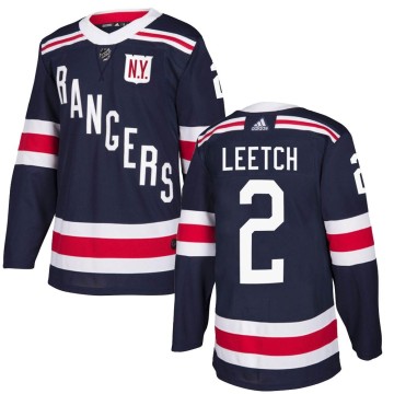 Authentic Adidas Men's Brian Leetch New York Rangers 2018 Winter Classic Home Jersey - Navy Blue