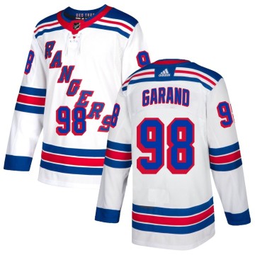 Authentic Adidas Men's Dylan Garand New York Rangers Jersey - White