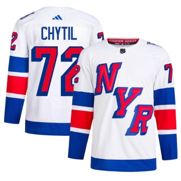 Authentic Adidas Men's Filip Chytil New York Rangers 2024 Stadium Series Primegreen Jersey - White