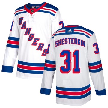 Authentic Adidas Men's Igor Shesterkin New York Rangers Jersey - White