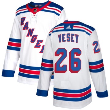 Authentic Adidas Men's Jimmy Vesey New York Rangers Jersey - White