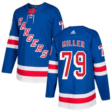 Authentic Adidas Men's K'Andre Miller New York Rangers Home Jersey - Royal Blue
