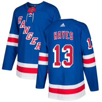 Authentic Adidas Men's Kevin Hayes New York Rangers Jersey - Royal
