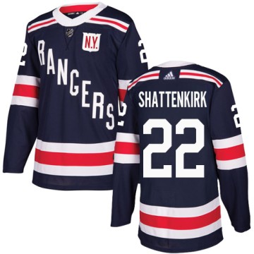 Authentic Adidas Men's Kevin Shattenkirk New York Rangers 2018 Winter Classic Jersey - Navy Blue