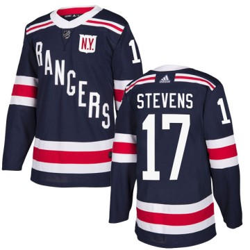 Authentic Adidas Men's Kevin Stevens New York Rangers 2018 Winter Classic Home Jersey - Navy Blue