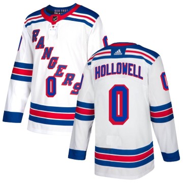 Authentic Adidas Men's Mac Hollowell New York Rangers Jersey - White