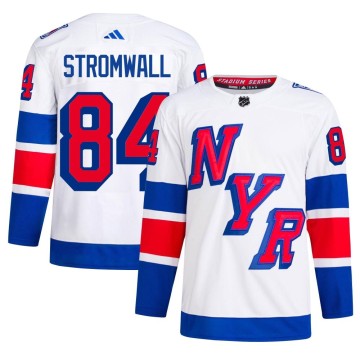 Authentic Adidas Men's Malte Stromwall New York Rangers 2024 Stadium Series Primegreen Jersey - White