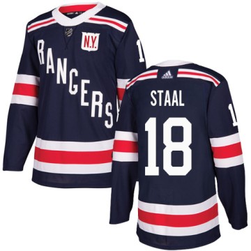 Authentic Adidas Men's Marc Staal New York Rangers 2018 Winter Classic Jersey - Navy Blue