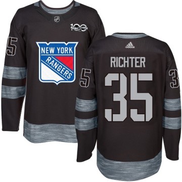 Authentic Adidas Men's Mike Richter New York Rangers 1917-2017 100th Anniversary Jersey - Black