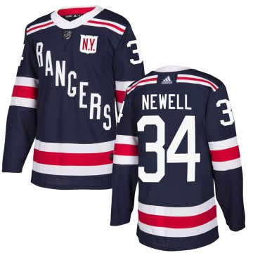 Authentic Adidas Men's Patrick Newell New York Rangers 2018 Winter Classic Home Jersey - Navy Blue