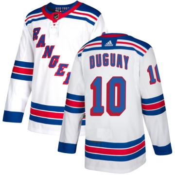 Authentic Adidas Men's Ron Duguay New York Rangers Jersey - White
