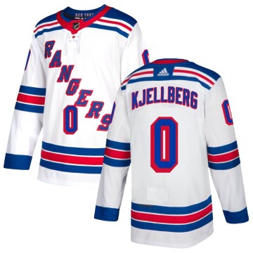 Authentic Adidas Men's Simon Kjellberg New York Rangers Jersey - White