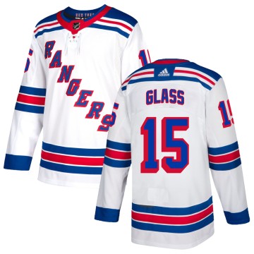Authentic Adidas Men's Tanner Glass New York Rangers Jersey - White