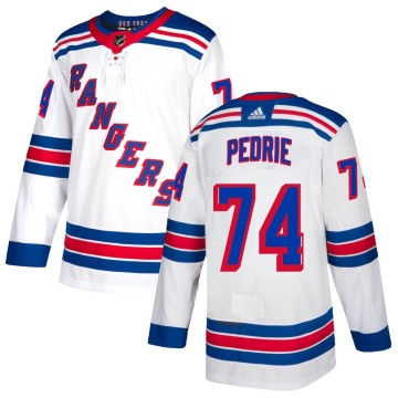 Authentic Adidas Men's Vince Pedrie New York Rangers Jersey - White