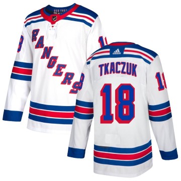 Authentic Adidas Men's Walt Tkaczuk New York Rangers Jersey - White