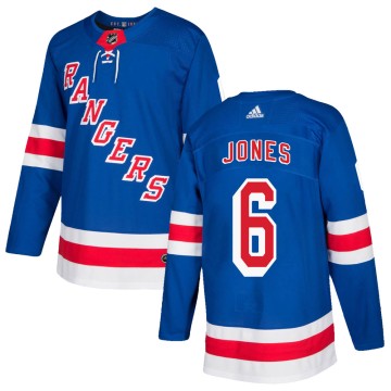 Authentic Adidas Men's Zac Jones New York Rangers Home Jersey - Royal Blue
