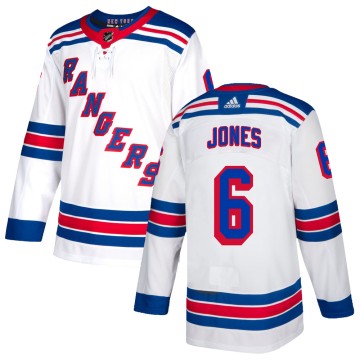 Authentic Adidas Men's Zac Jones New York Rangers Jersey - White