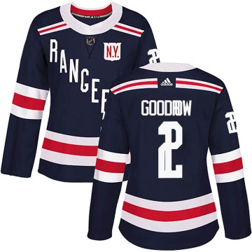 Authentic Adidas Women's Barclay Goodrow New York Rangers 2018 Winter Classic Home Jersey - Navy Blue