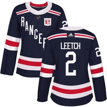 Authentic Adidas Women's Brian Leetch New York Rangers 2018 Winter Classic Home Jersey - Navy Blue