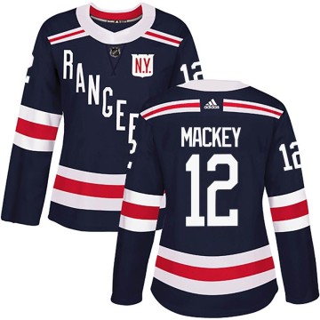Authentic Adidas Women's Connor Mackey New York Rangers 2018 Winter Classic Home Jersey - Navy Blue
