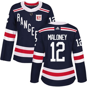 Authentic Adidas Women's Don Maloney New York Rangers 2018 Winter Classic Home Jersey - Navy Blue