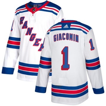 Authentic Adidas Women's Eddie Giacomin New York Rangers Away Jersey - White