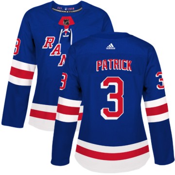 Authentic Adidas Women's James Patrick New York Rangers Home Jersey - Royal Blue