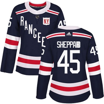 Authentic Adidas Women's James Sheppard New York Rangers 2018 Winter Classic Home Jersey - Navy Blue