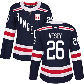 Authentic Adidas Women's Jimmy Vesey New York Rangers 2018 Winter Classic Home Jersey - Navy Blue
