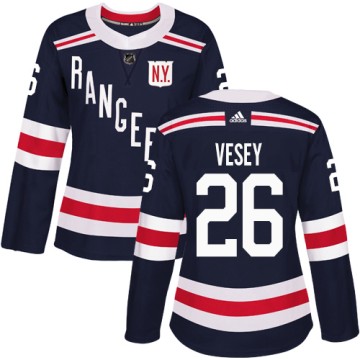 Authentic Adidas Women's Jimmy Vesey New York Rangers 2018 Winter Classic Jersey - Navy Blue