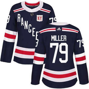 Authentic Adidas Women's K'Andre Miller New York Rangers 2018 Winter Classic Home Jersey - Navy Blue