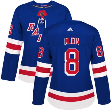 Authentic Adidas Women's Kevin Klein New York Rangers Home Jersey - Royal Blue