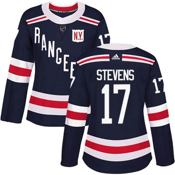 Authentic Adidas Women's Kevin Stevens New York Rangers 2018 Winter Classic Home Jersey - Navy Blue