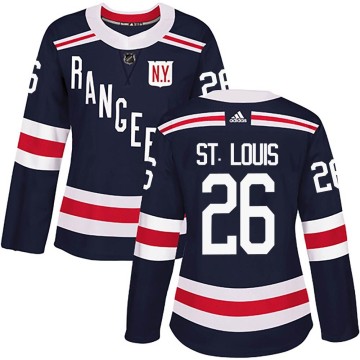 Authentic Adidas Women's Martin St. Louis New York Rangers 2018 Winter Classic Home Jersey - Navy Blue
