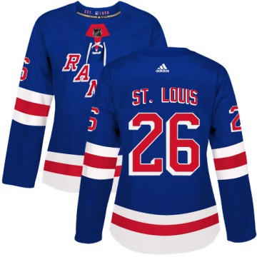 Authentic Adidas Women's Martin St. Louis New York Rangers Home Jersey - Royal Blue