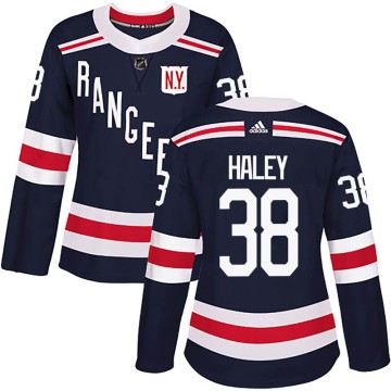 Authentic Adidas Women's Micheal Haley New York Rangers 2018 Winter Classic Home Jersey - Navy Blue