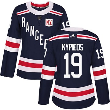 Authentic Adidas Women's Nick Kypreos New York Rangers 2018 Winter Classic Home Jersey - Navy Blue