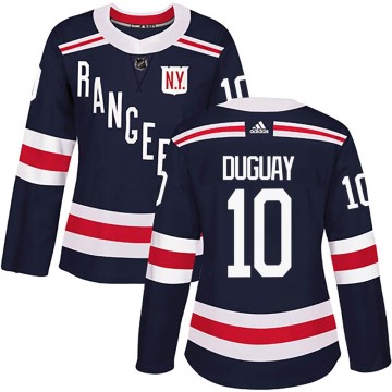 Authentic Adidas Women's Ron Duguay New York Rangers 2018 Winter Classic Home Jersey - Navy Blue