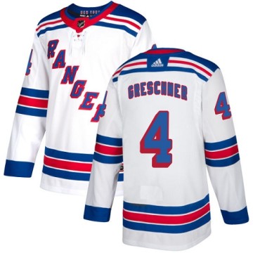 Authentic Adidas Women's Ron Greschner New York Rangers Away Jersey - White