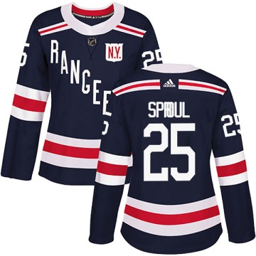Authentic Adidas Women's Ryan Sproul New York Rangers 2018 Winter Classic Home Jersey - Navy Blue