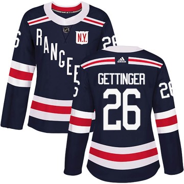 Authentic Adidas Women's Tim Gettinger New York Rangers 2018 Winter Classic Home Jersey - Navy Blue