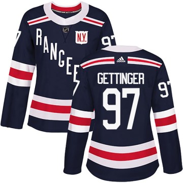Authentic Adidas Women's Timothy Gettinger New York Rangers 2018 Winter Classic Home Jersey - Navy Blue