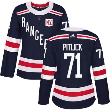 Authentic Adidas Women's Tyler Pitlick New York Rangers 2018 Winter Classic Home Jersey - Navy Blue