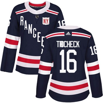 Authentic Adidas Women's Vincent Trocheck New York Rangers 2018 Winter Classic Home Jersey - Navy Blue