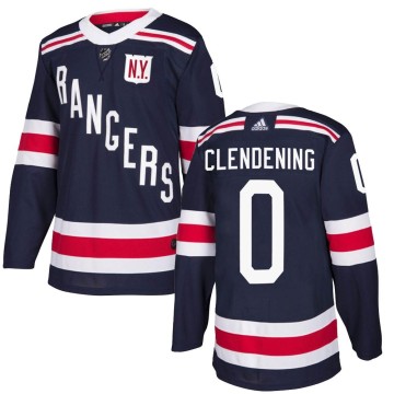Authentic Adidas Youth Adam Clendening New York Rangers 2018 Winter Classic Home Jersey - Navy Blue